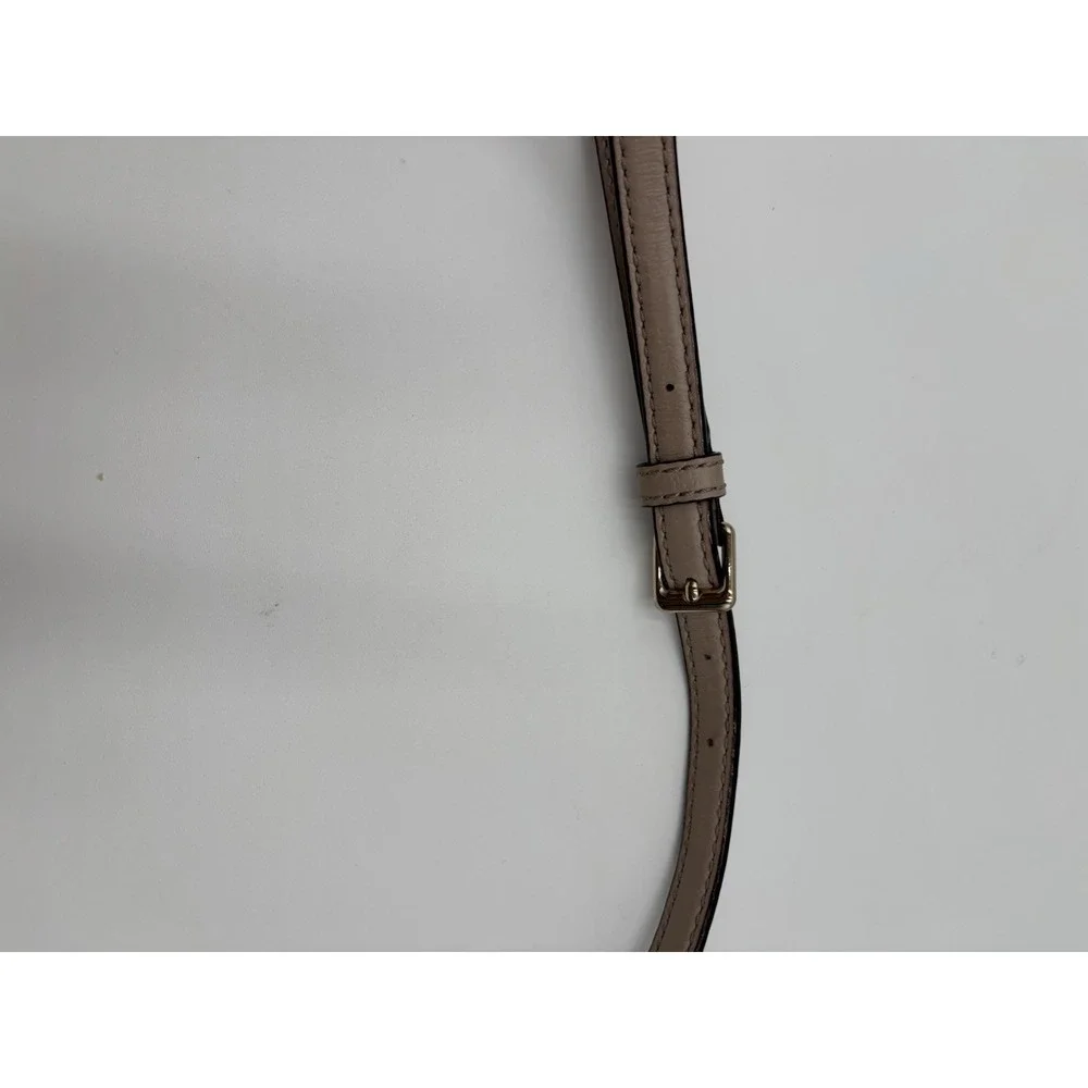 Kate Spade New York Pebbled Leather‎ Crossbody Bag Taupe Blush Adjustable Strap